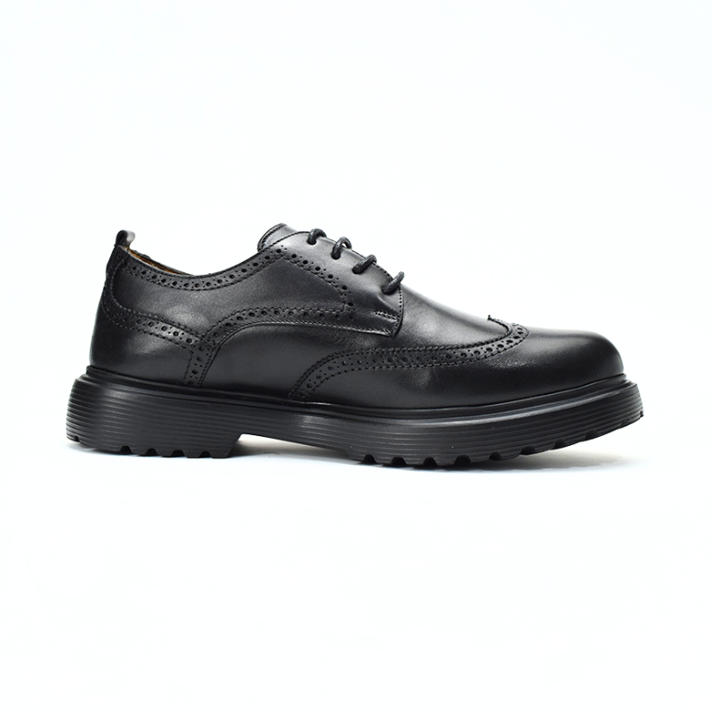 Chaussure DERBY Médical En Cuir 100% EN NOIR REF 1001