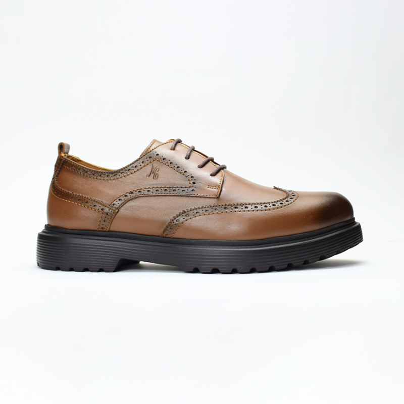 Chaussure DERBY Médical En Cuir 100% EN TABA REF 1001