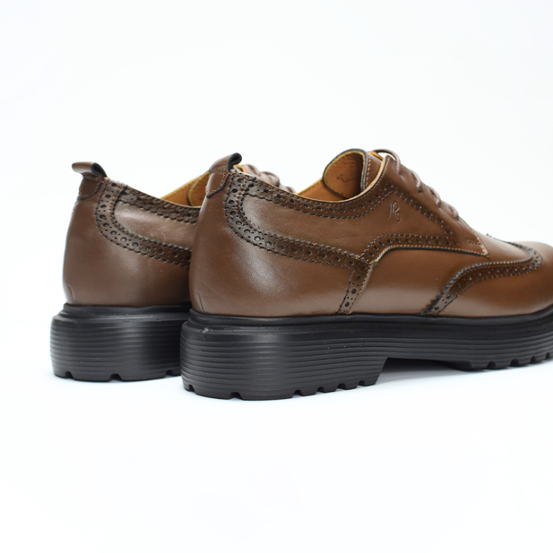 Chaussure DERBY Médical En Cuir 100% EN MARRON REF 1001
