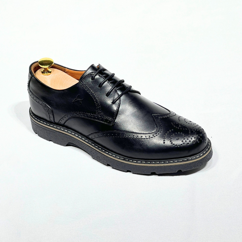 Generic Jiovani Chaussure Médical En Cuir 100% NOIR REF 505