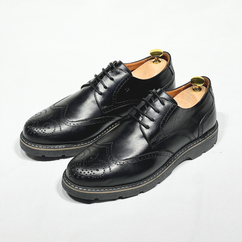 Generic Jiovani Chaussure Médical En Cuir 100% NOIR REF 505