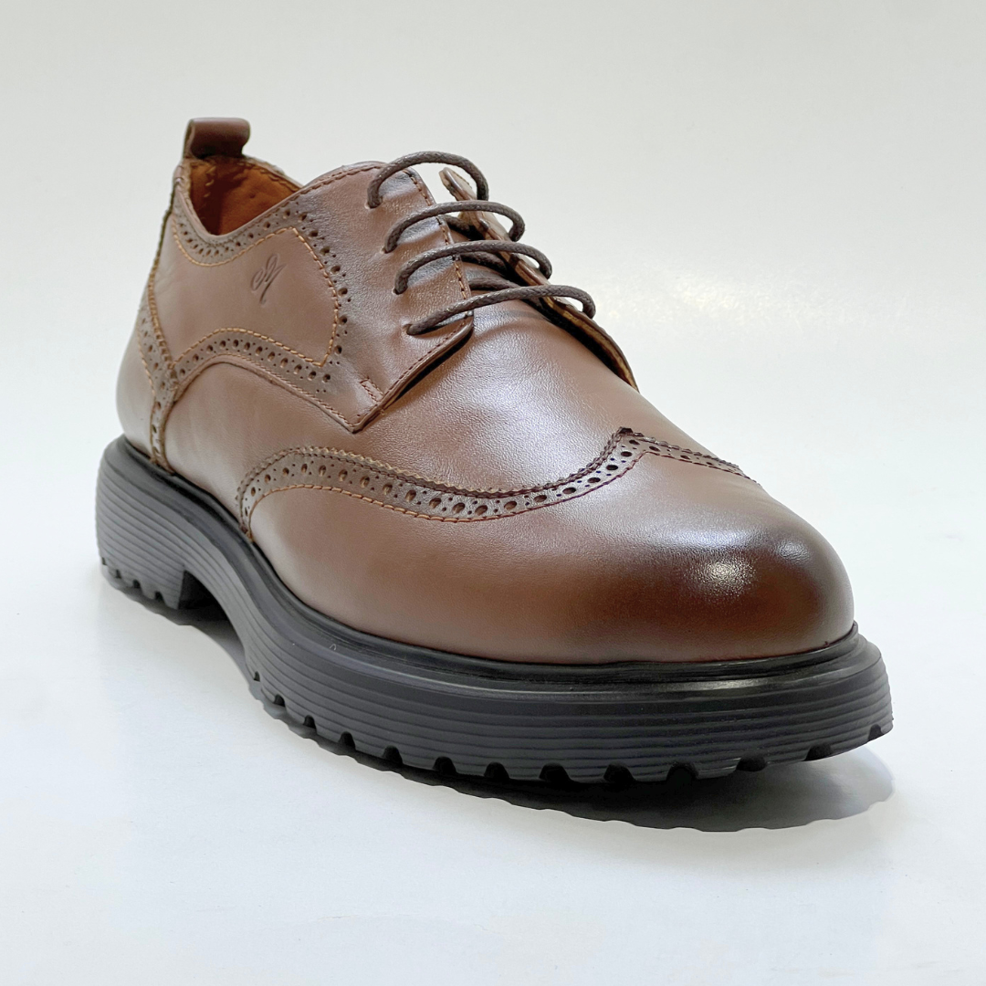Chaussures Derby pour hommes Médical 100% cuir  REF 1001