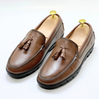 belym Mocassin En Cuir 100% tabac - REF 2003