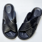 WILCOX - Sandales Homme En Cuir 100% Super Médical NOIR REF Z:212