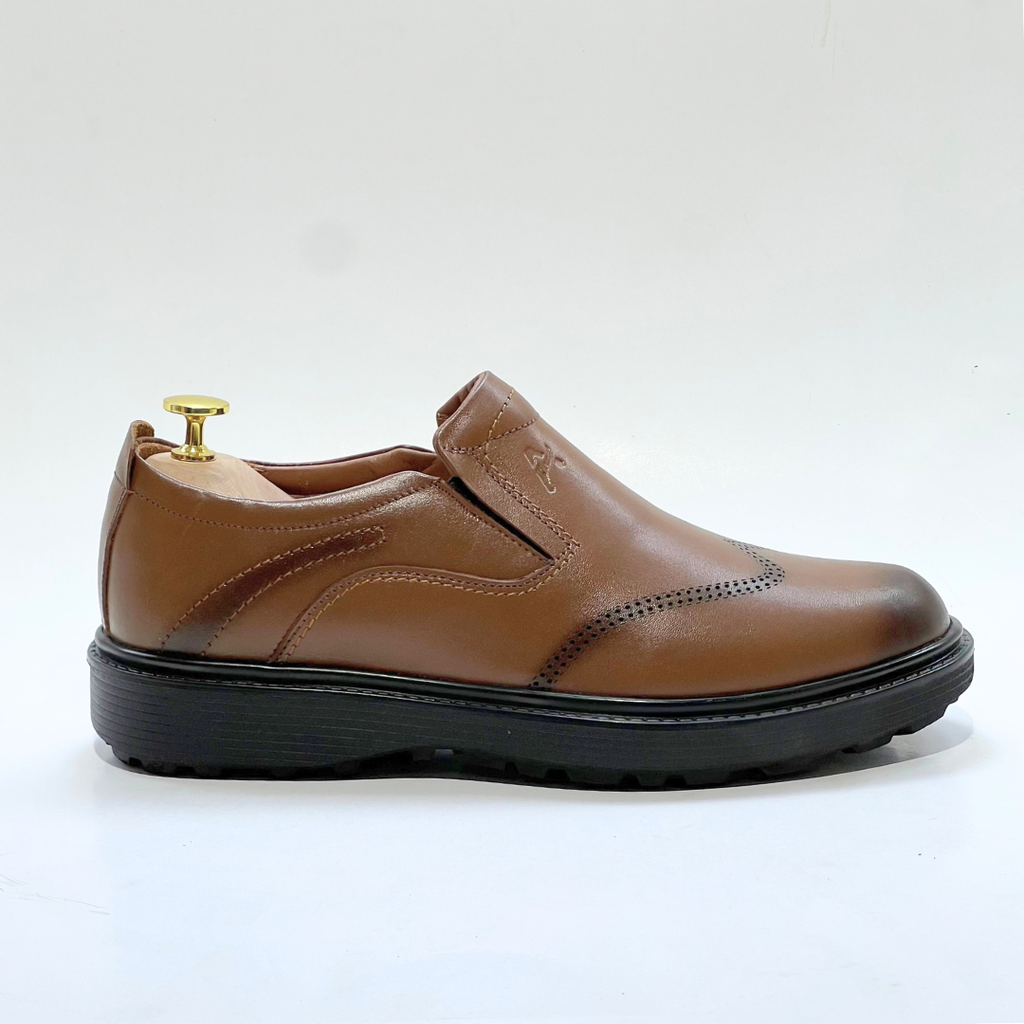 Salvatore homme Médical 100% Cuir TABAC Ref 101