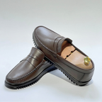 Mocassins en Cuir 100% Premium : Confort et Élégance pour Homme MARRON REF 106