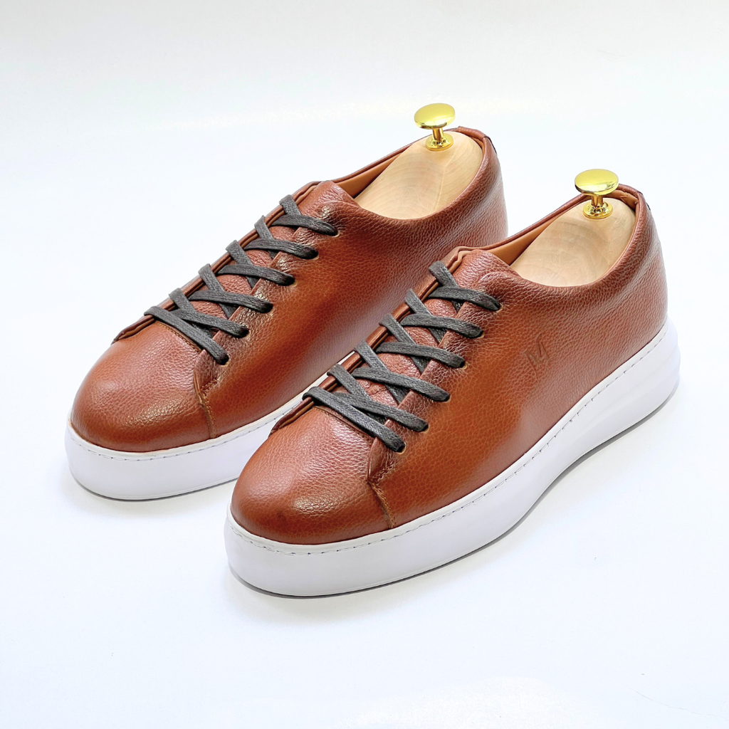 Basket homme S-EVA B en cuir 100% Médical TABAC ref 060