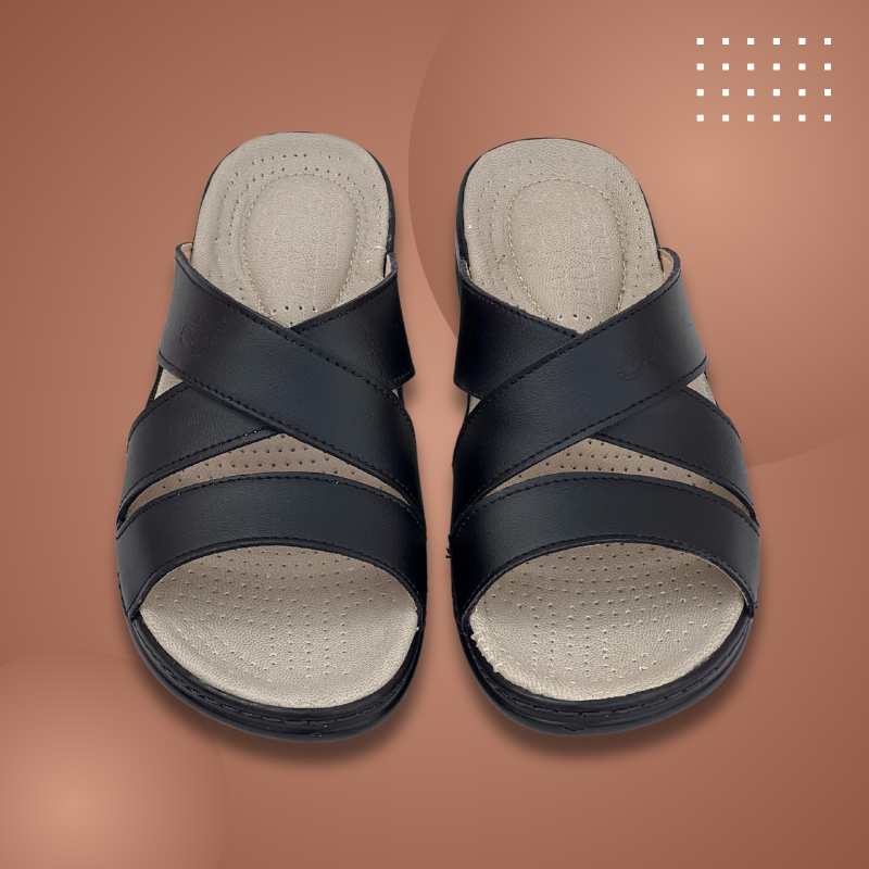 Sandale medicale Confort pour femme M030 couleur NOIR