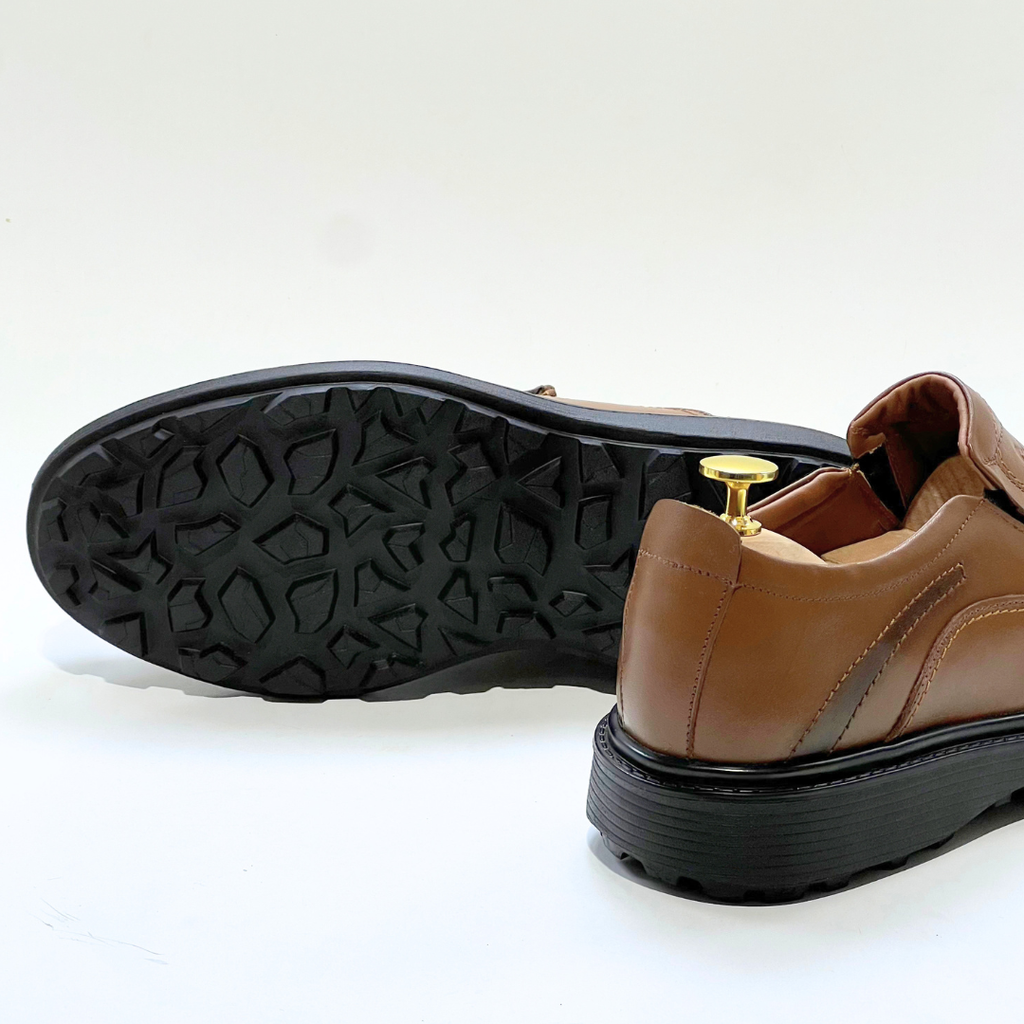Salvatore homme Médical 100% Cuir TABAC Ref 101