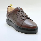Basket homme S-EVA N en cuir 100% Médical MARRON ref 059