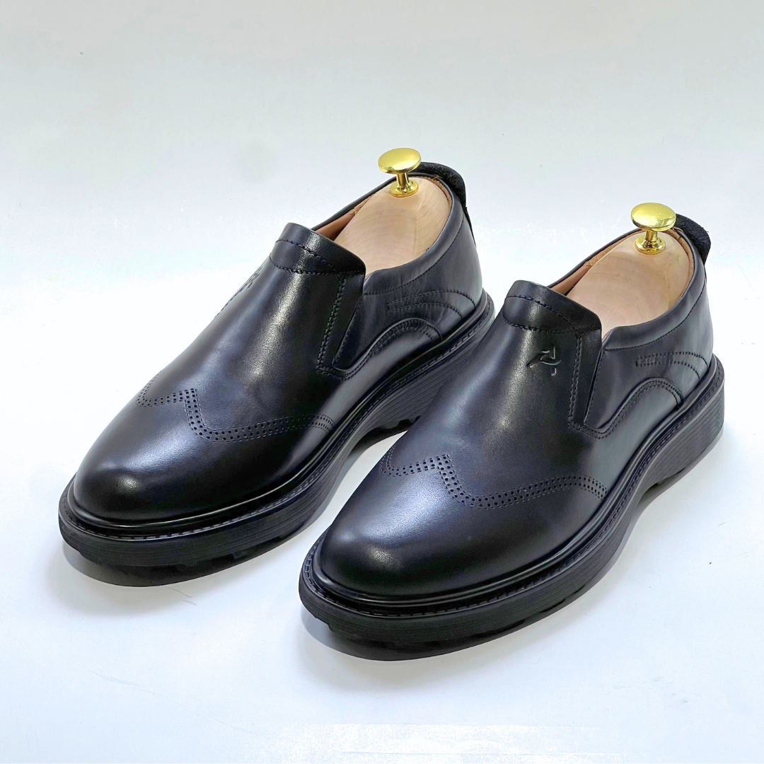 Salvatore homme Médical 100% Cuir NOIR Ref 101