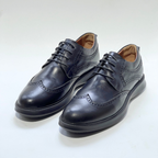 Chaussure BROGUE En Cuir 100% Médical NOIR REF 022
