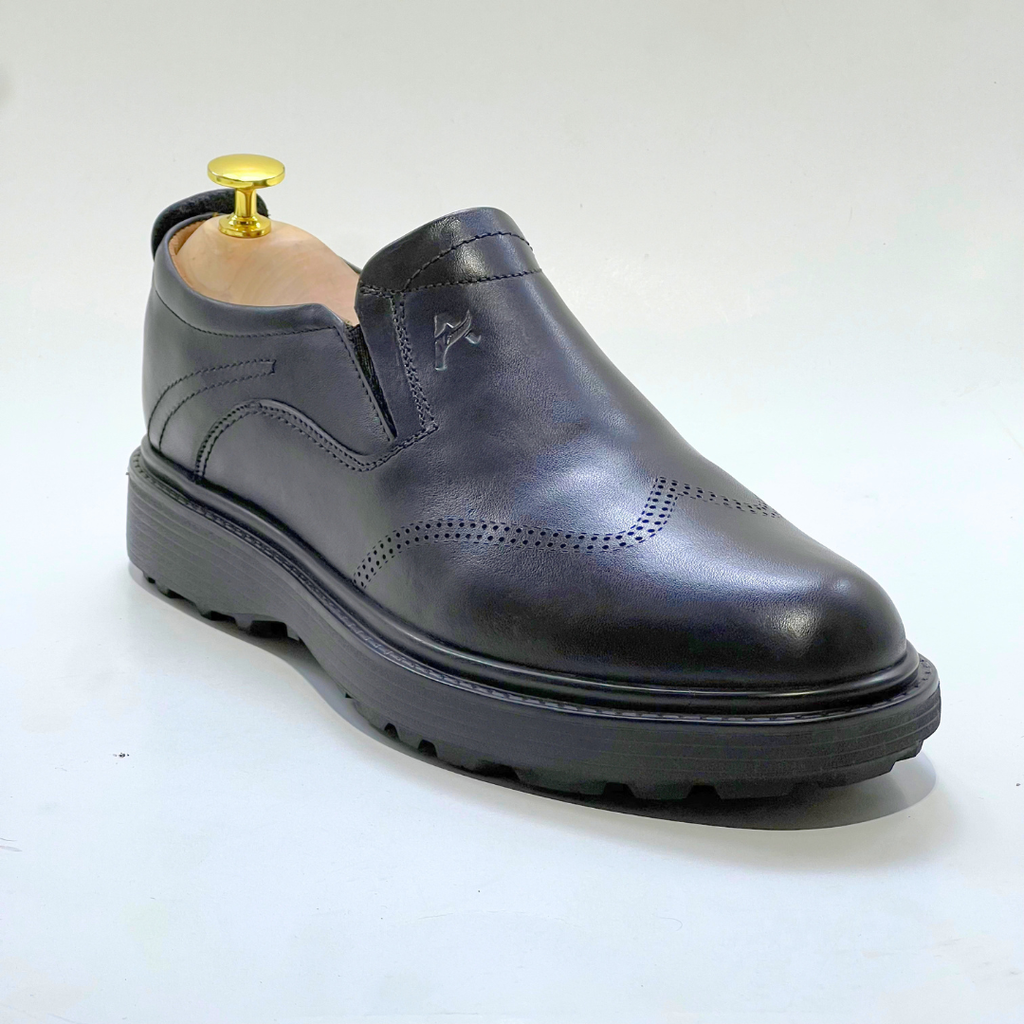 Salvatore homme Médical 100% Cuir NOIR Ref 101