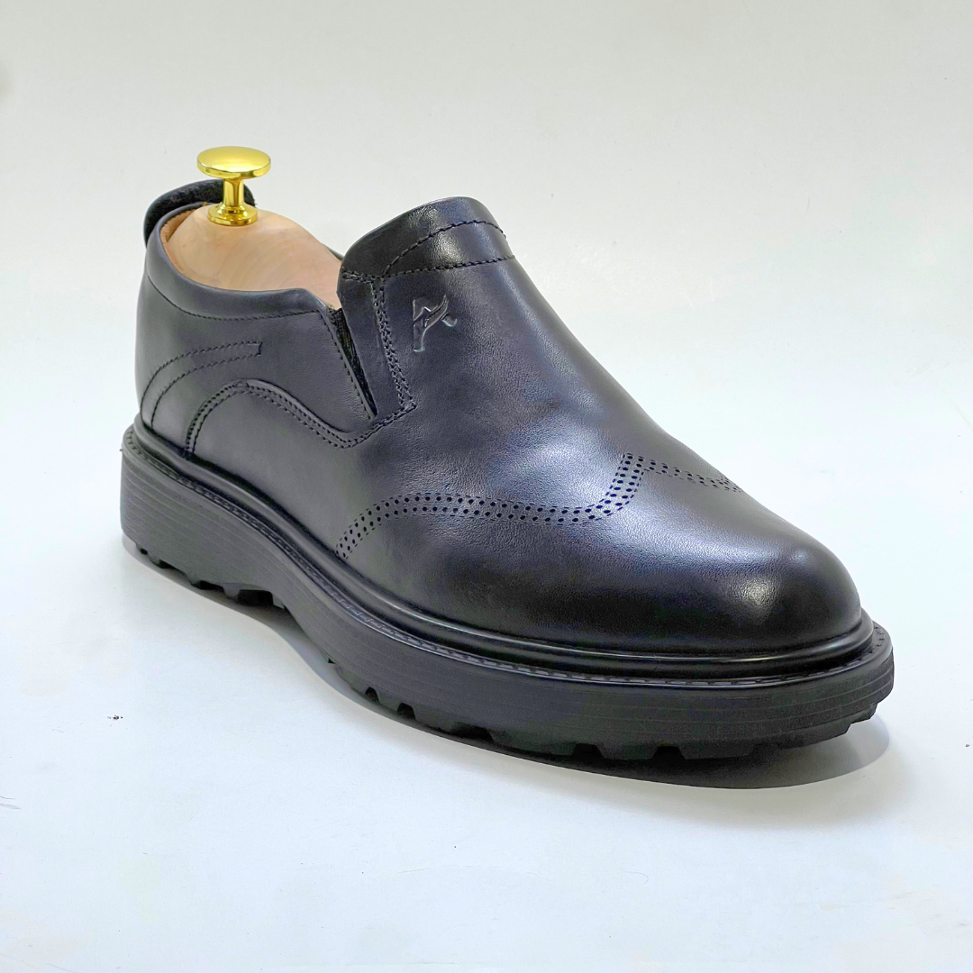 Salvatore homme Médical 100% Cuir NOIR Ref 101