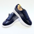 Kairo Basket Homme Cuir Bleu Marine Sport REF 645