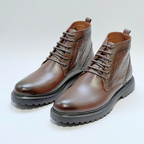 Audrey - Bottines Médical 100% cuir en Marron REF 804