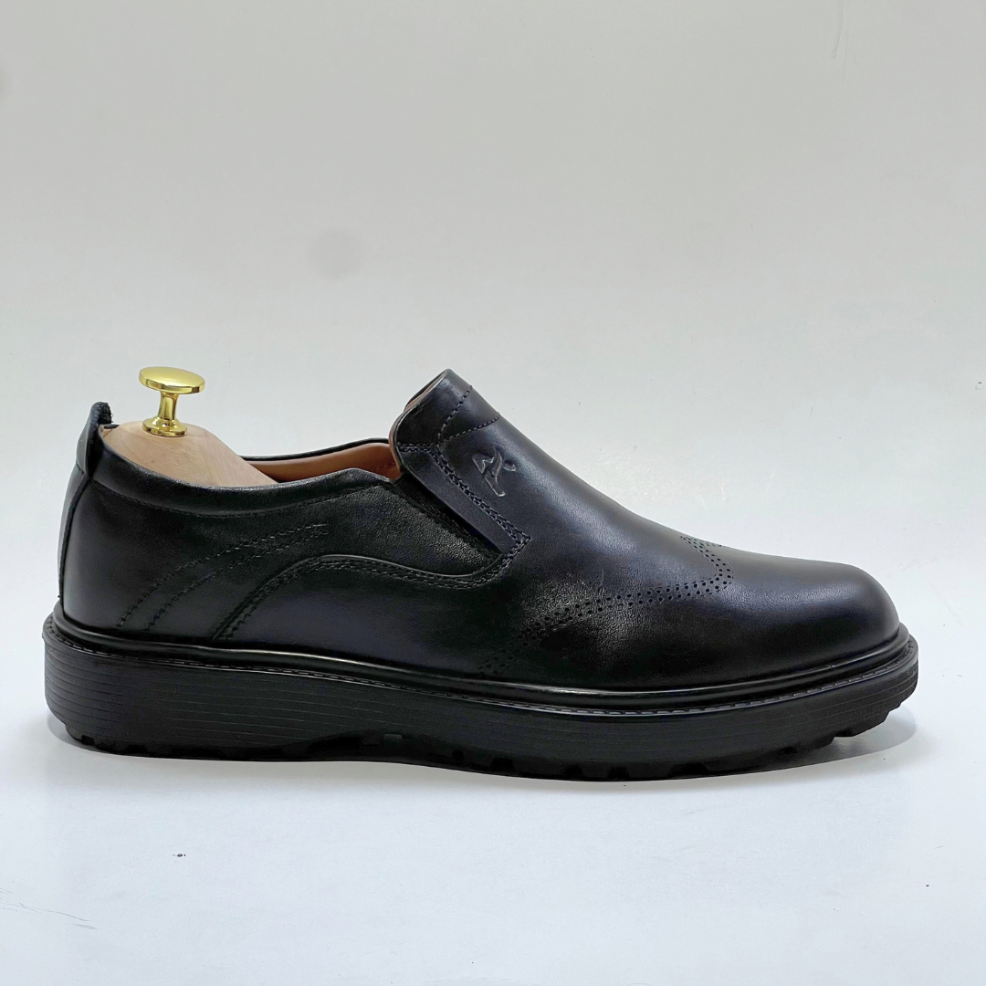 Salvatore homme Médical 100% Cuir NOIR Ref 101