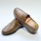 Mocassins en Cuir 100% Premium : Confort et Élégance pour Homme TABAC REF 106