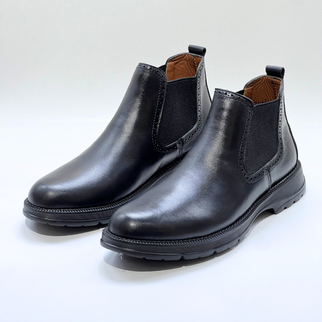 BOOTS OWEN MEDIDAL EN CUIR 100% NOIR REF 721