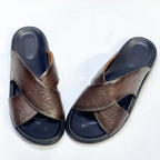 WILCOX - Sandales Homme En Cuir 100% Super Médical MARRON REF Z:212