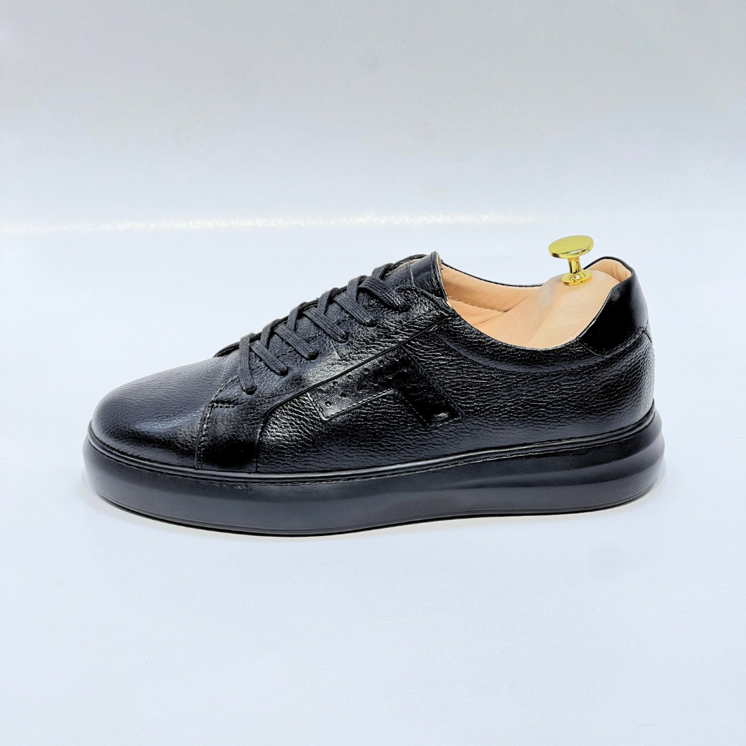 Basket homme S-EVA N en cuir 100% Médical NOIR ref 079