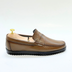 Mocassins en Cuir 100% Premium : Confort et Élégance pour Homme TABAC REF 106
