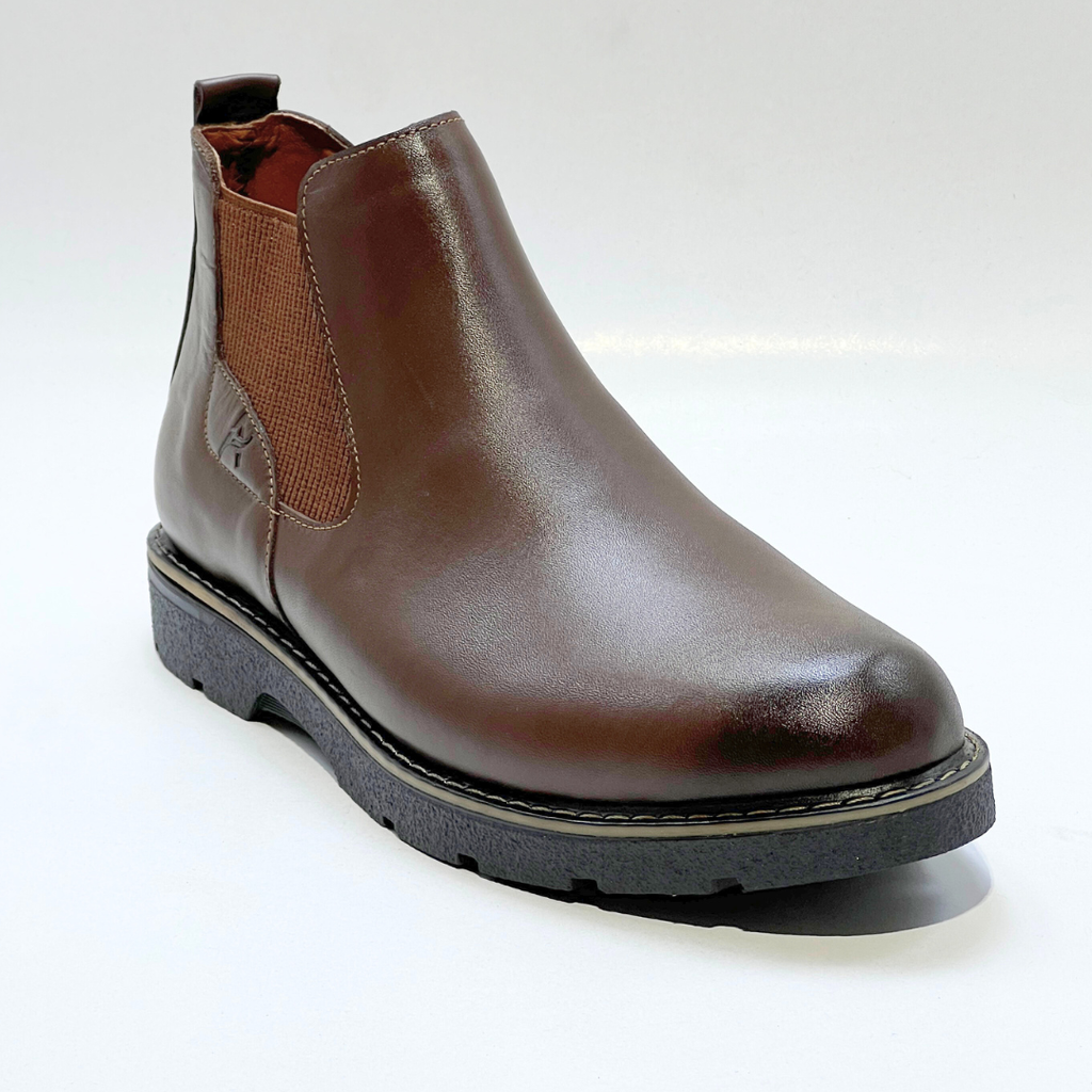 VOGUISH Tan Chelsea Boot 100% Cuir MARRON REF038