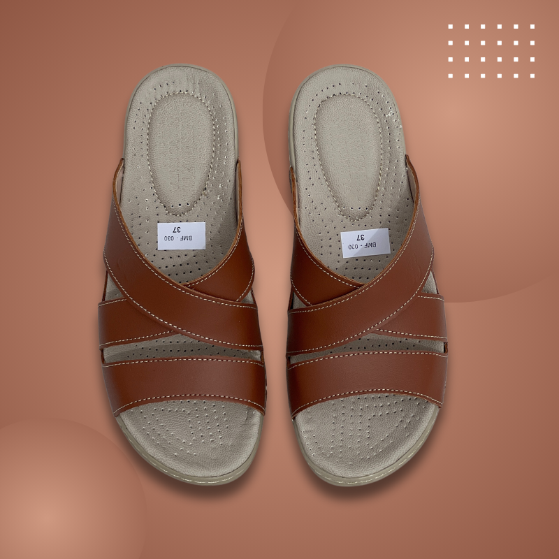 Sandale medicale Confort pour femme M030 couleur CAMEL
