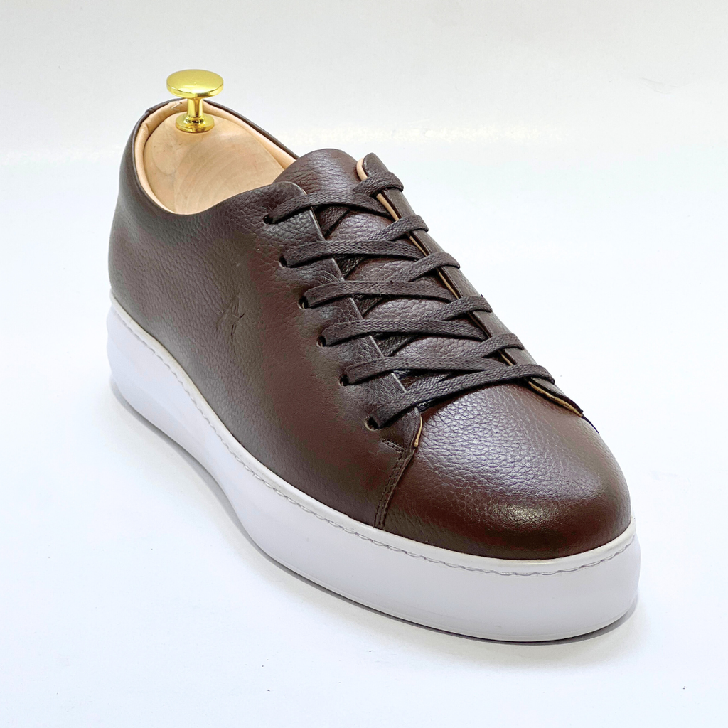Basket homme S-EVA B en cuir 100% Médical MARRON ref 060