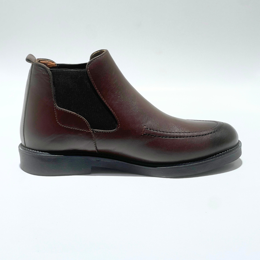 Chelsea Boots Homme -100% Cuir Marron REF 033