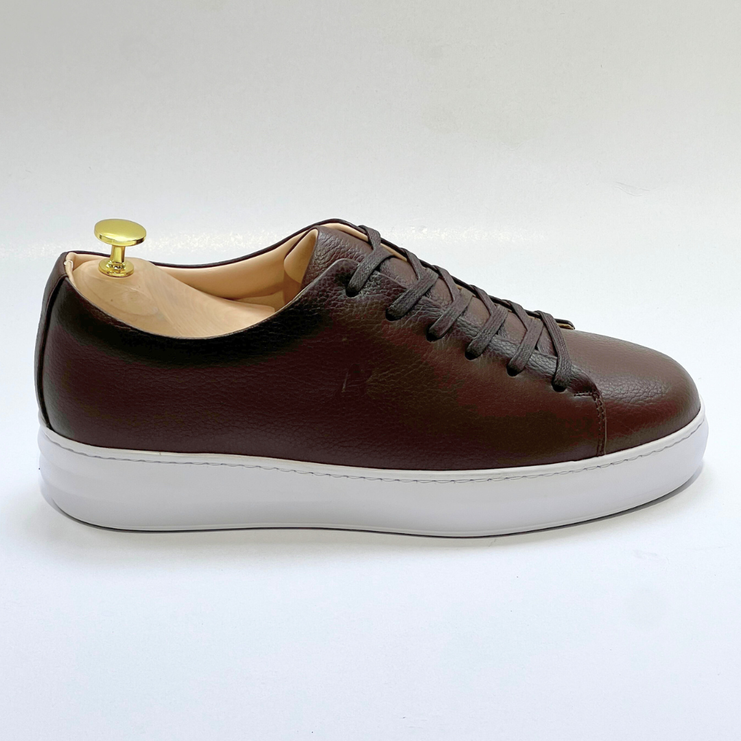 Basket homme S-EVA B en cuir 100% Médical MARRON ref 060