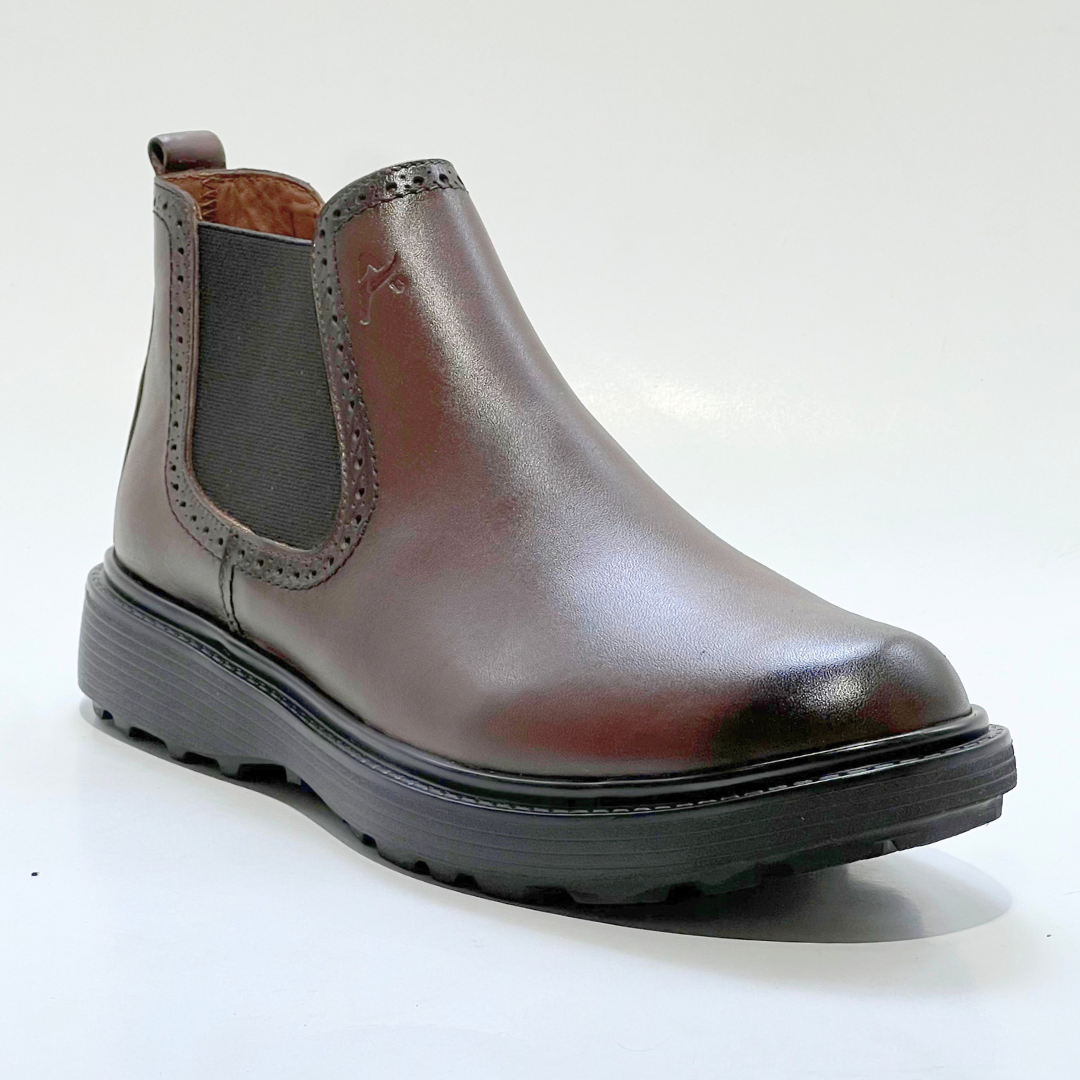 Bottines-Volzaro Médical 100% Cuir Ultras Confort Marron New REF 721