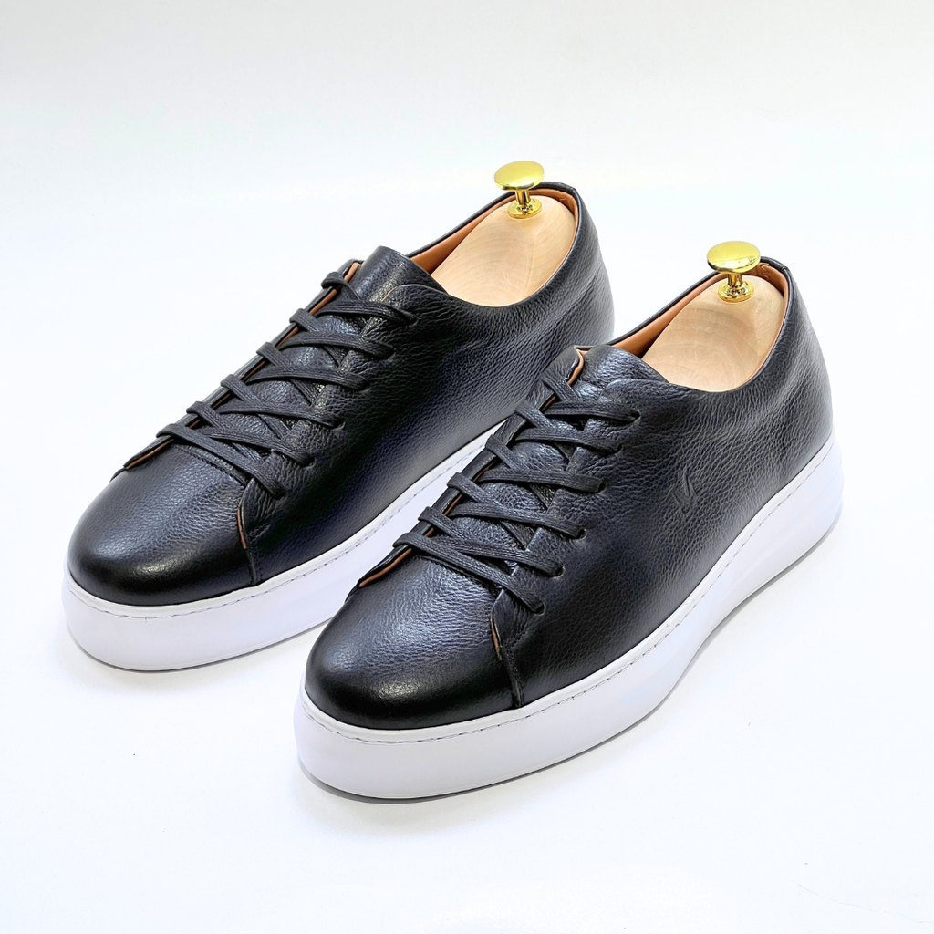 Basket homme S-EVA B en cuir 100% Médical NOIR ref 060