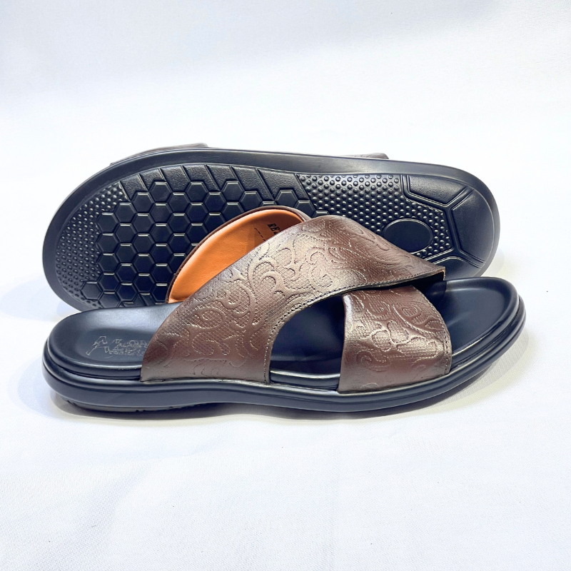 WILCOX - Sandales Homme En Cuir 100% Super Médical MARRON REF Z:212