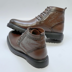 Audrey - Bottines Médical 100% cuir en Marron REF 804