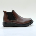 Bottines-Volzaro Médical 100% Cuir Ultras Confort Marron New REF 721