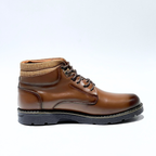 Bottines Pour Homme extra confortable en cuir 100% TABAC REF 037