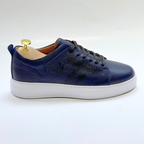 Basket homme S-EVA B  en cuir 100% Médical BLEU ref 059