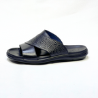 Tifano Sandales Pour Hommes 100% Cuir Médical NOIR REF 214