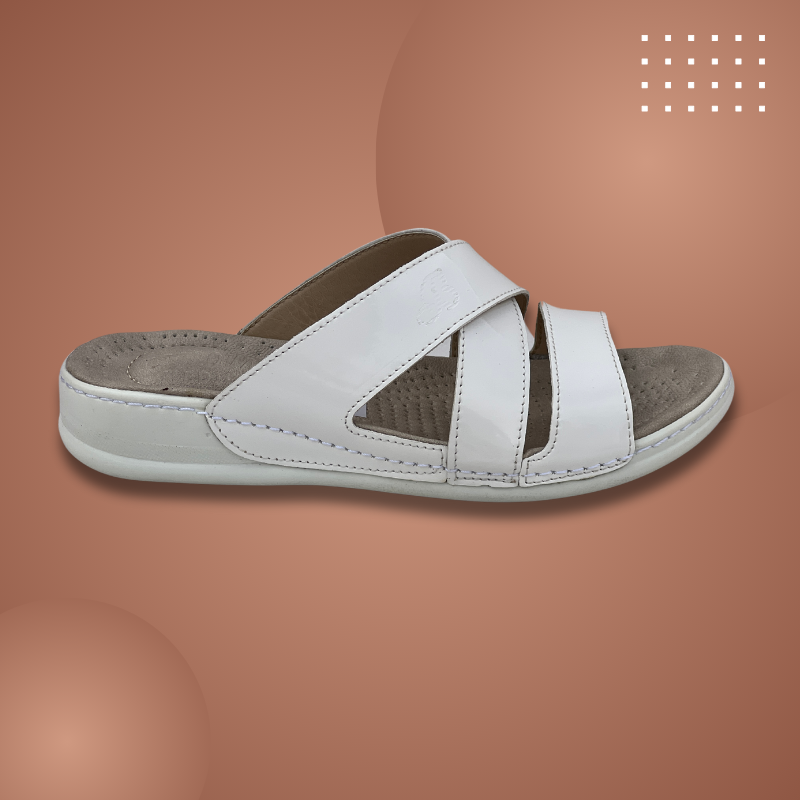 Sandale medicale Confort pour femme V030 couleur BLANC