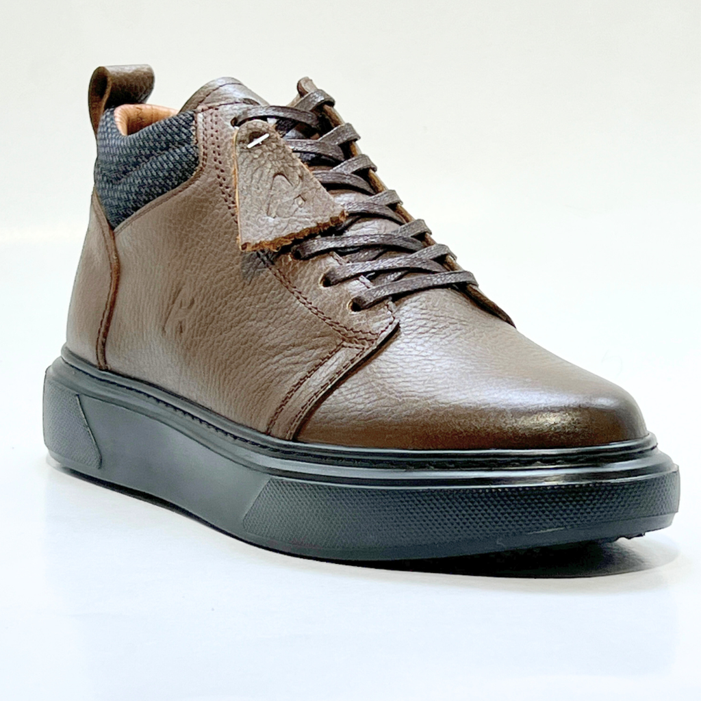 VOLZARO-Demi Bottine Médical 100% cuir MARRON REF 608