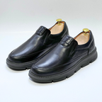 Chaussures Médicales Pour Soins Adaptés 100% cuir NOIR REF 1032