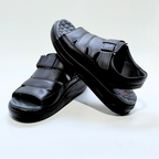 Generic Sandales Pour Hommes 100% Cuir Super Médical NOIR REF 046