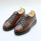 Basket homme S-EVA N en cuir 100% Médical MARRON ref 060