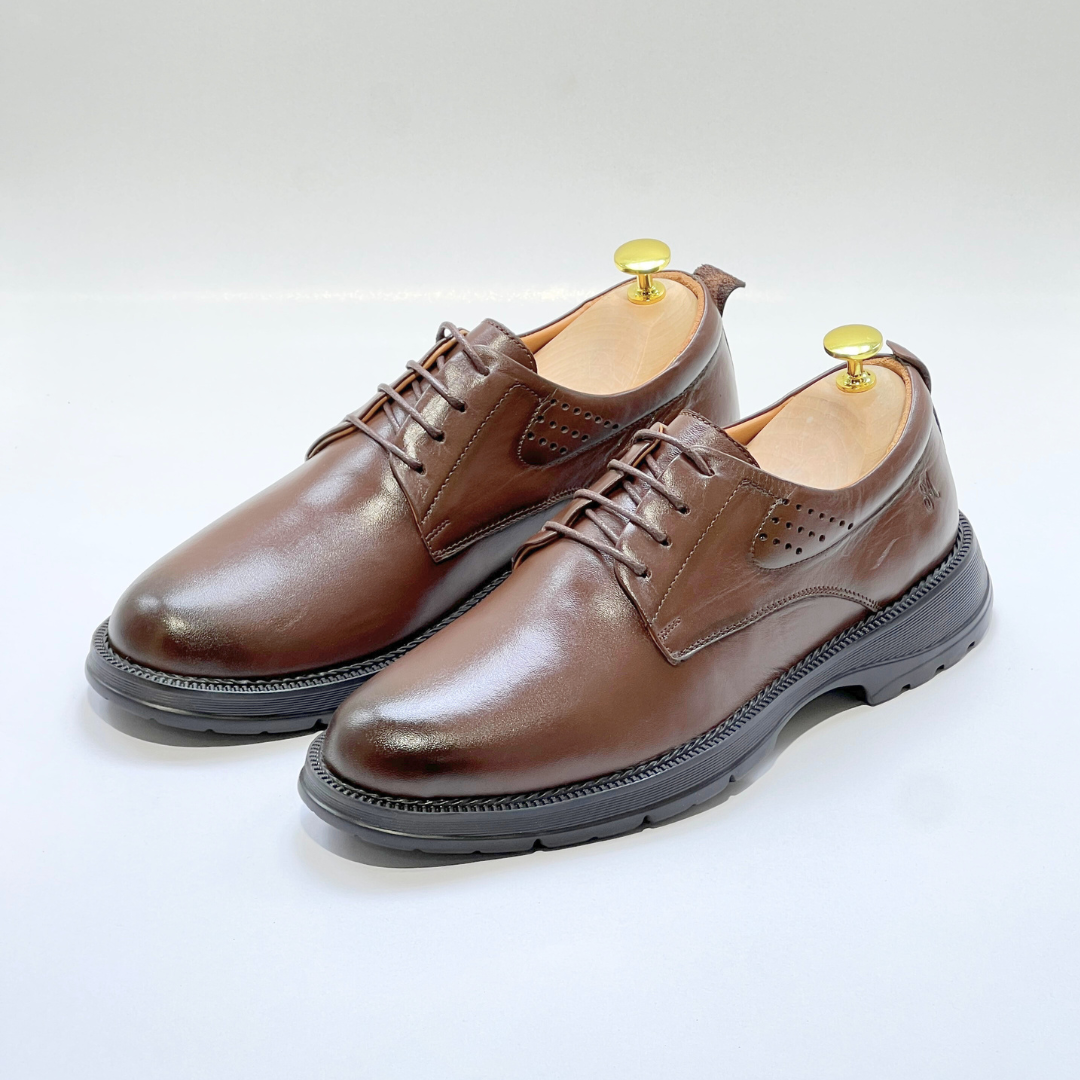 Tifano Chaussure Homme Ultra Médical 100% En Cuir MARRON REF 1028