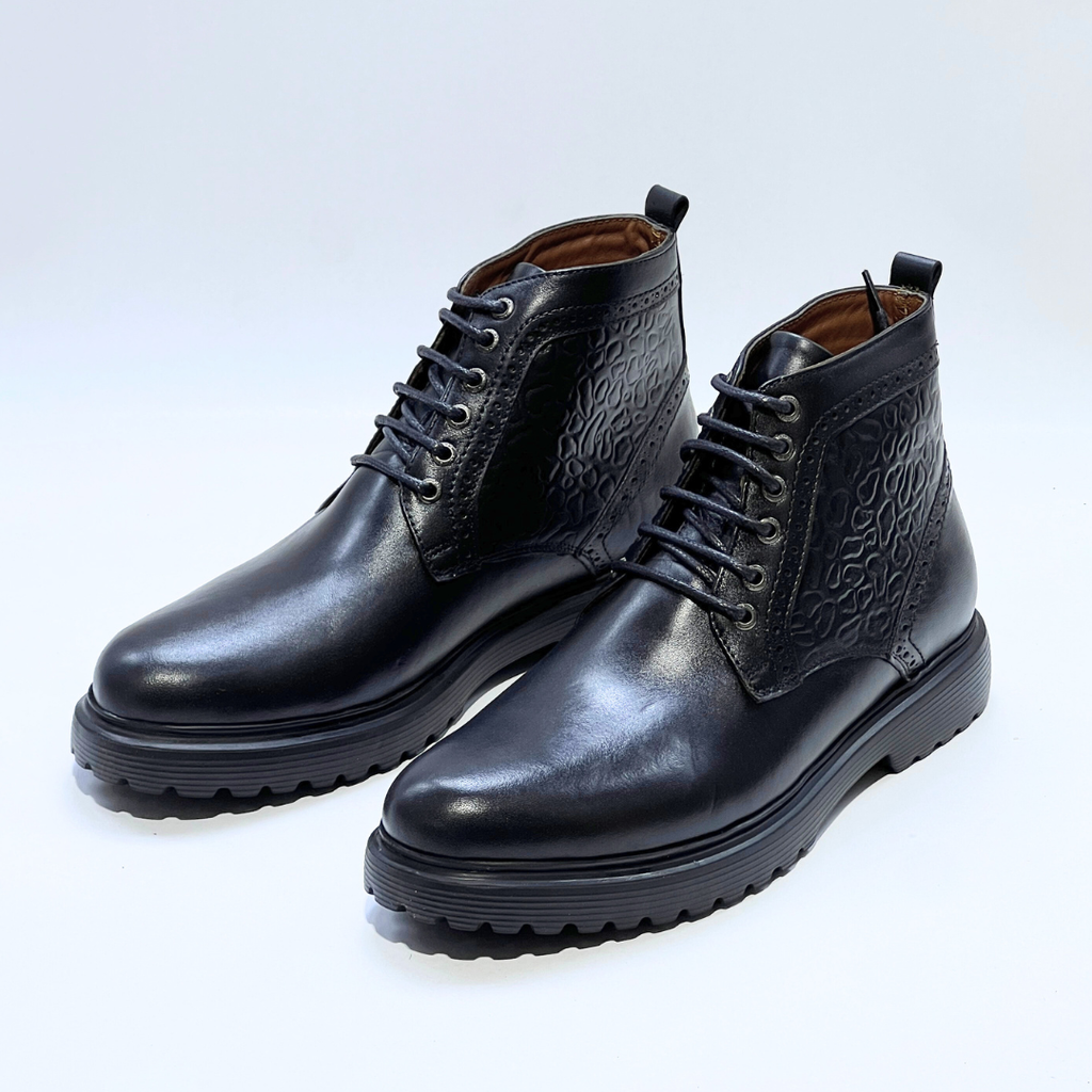 Audrey - Bottines Médical 100% cuir en Noir REF 804