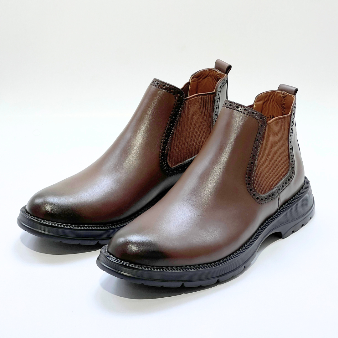 BOOTS OWEN MEDIDAL EN CUIR 100% MARRON REF 721