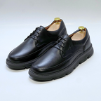 Chaussures Pour Homme 100% Cuir Médical NOIR REF 1035