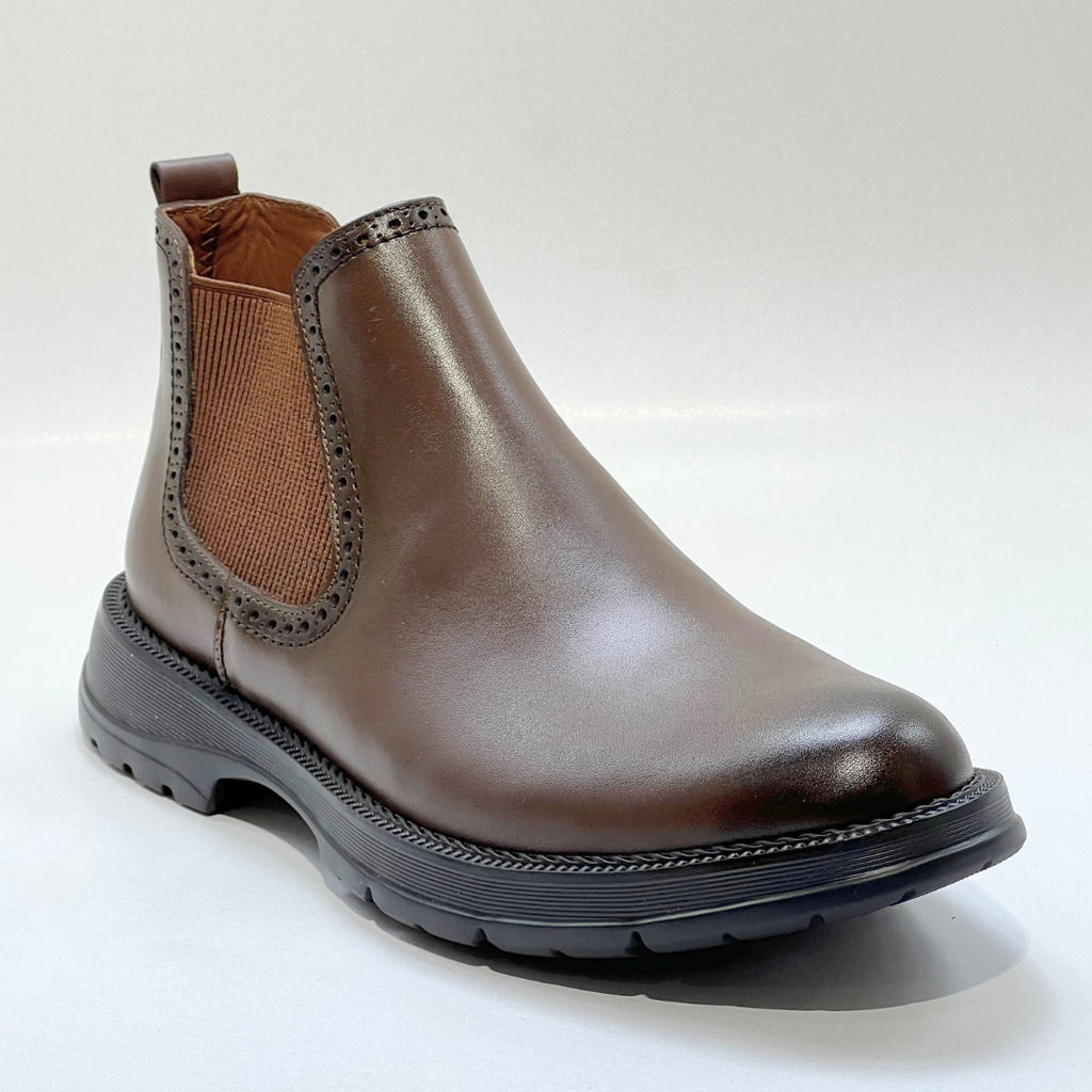 BOOTS OWEN MEDIDAL EN CUIR 100% MARRON REF 721