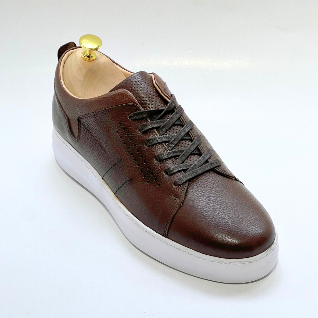 Basket homme S-EVA B  en cuir 100% Médical MARRON ref 059